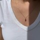 Minimal Zultanit Taşlı Kolye